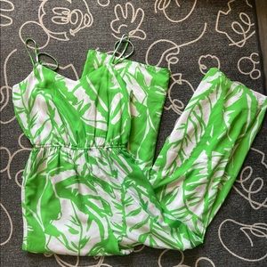 Lilly Pulitzer target collab green jumpsuit